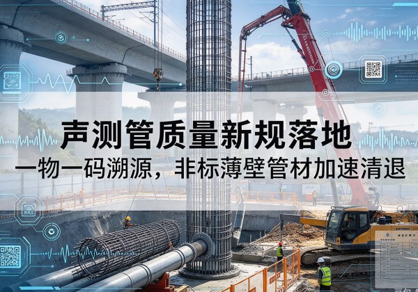 静安区声测管质量新规落地，一物一码溯源，非标薄壁管材加速清退